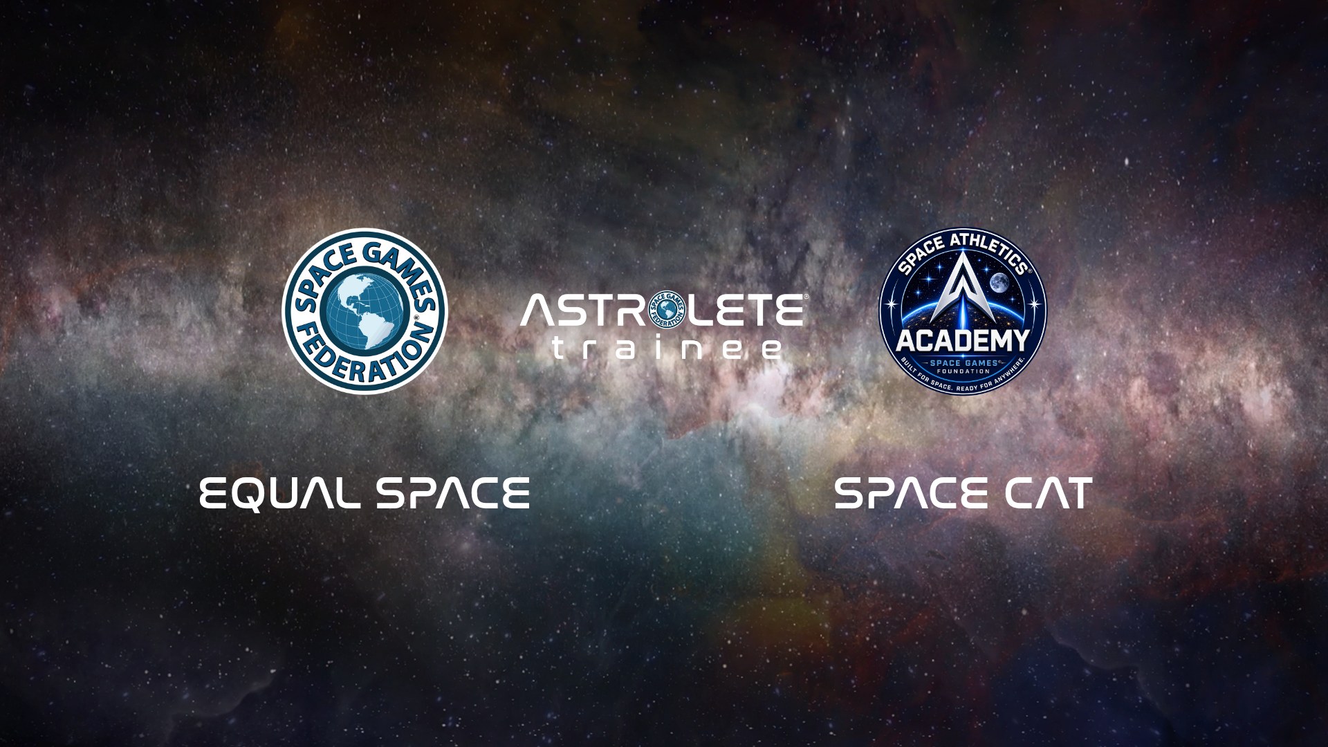 Our brands — Space Games Federation, Astrolete, Equal Space, Space Cat