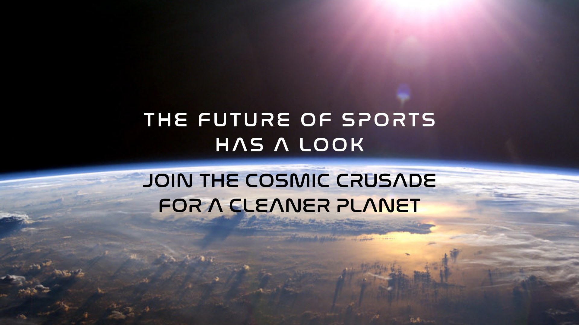 The future of sports has a look — for a cleaner planet